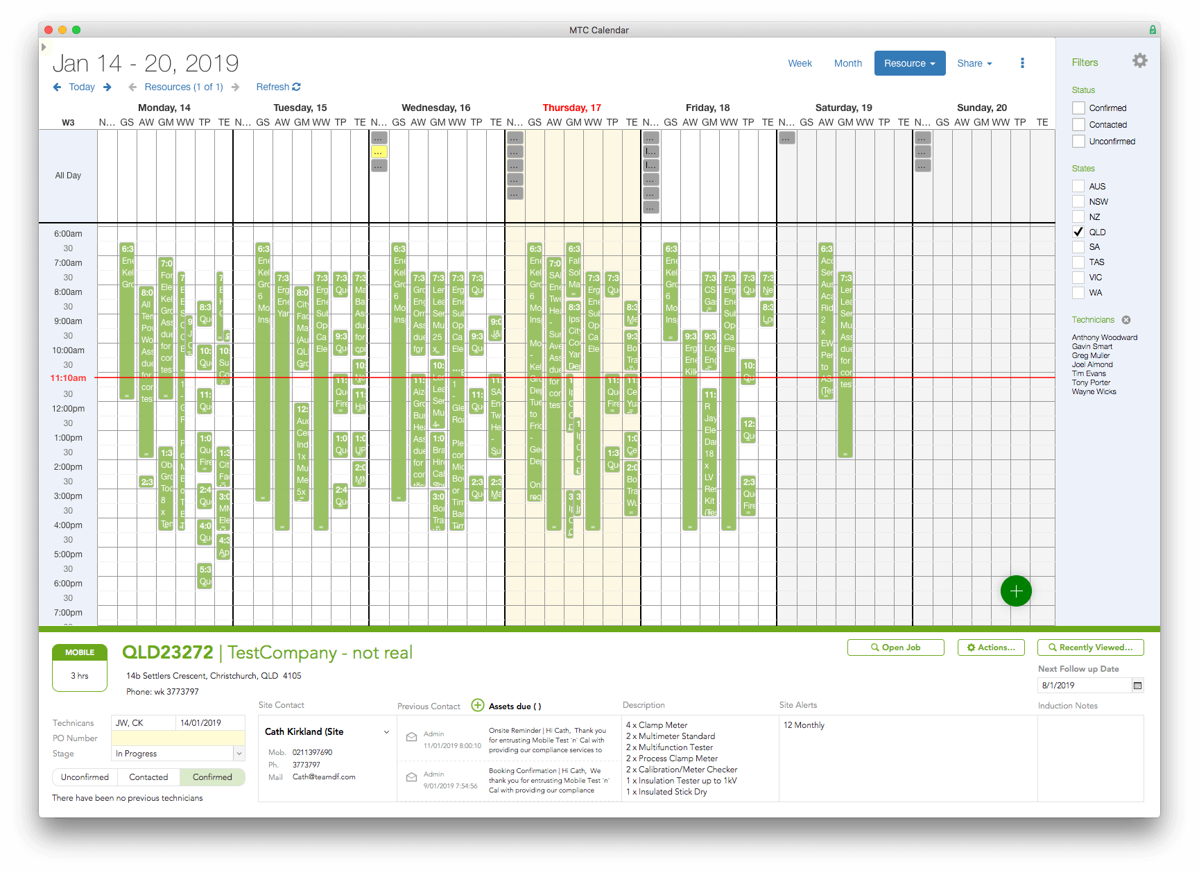 FileMaker Calendar Digital Fusion